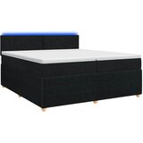  Boxspring krevet s madracem Crna 200 x 200 cm Tkanina | shoptok.hr