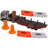 Kamion s prikolicom 1:24 TIR + cestovne barikade - sivi | shoptok.hr