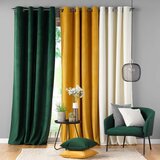 Douceur d intérieur Zelena zavjesa od samta 140x260 cm Casual – | shoptok.hr