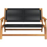  Vrtni namještaj Crna 122 x 78 x 73 cm Čvrsto drvo akacije | shoptok.hr