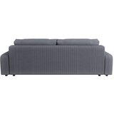 Ropez Tamno siva sklopiva/s prostorom za odlaganje sofa od samta 234 cm Sara – | shoptok.hr