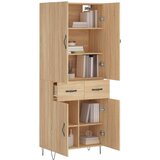  Visoka komoda hrasta sonome 69,5x34x180cm od konstruiranog drva | shoptok.hr