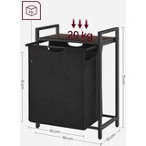 Vasagle košara za perilo, rustikalno rjavo-črna, BLH101B01 | Shoptok.si