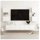  Komplet TV omaric 7-delni bela iverna plošča | Shoptok.si