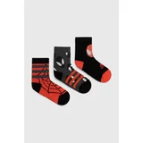 Adidas Otroške nogavice SPIDER-MAN 3-pack rdeča barva