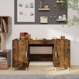  Radni stol boja dimljenog hrasta 140x50x75 cm konstruirano drvo | shoptok.hr