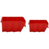  30-dijelni set polica za radionicu crveno-crni 77 x 39 cm PP | shoptok.hr