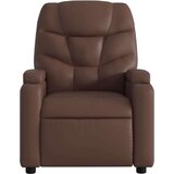  naslonjač na podizanje od umjetne kože smeđi | shoptok.hr