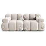Micadoni Home bež žametna sedežna garnitura 188 cm bellis – Cene