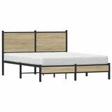Metalni okvir kreveta bez madraca boja hrasta sonome 140x200 cm | shoptok.hr