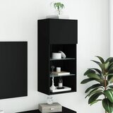 TV ormarići s LED svjetlima 2 kom crni 40,5x30x90 cm | shoptok.hr