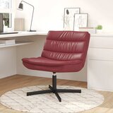  Stolica na kotačiće Vinska crvena 63 x 75 x 76 cm PU | shoptok.hr