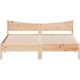  Okvir kreveta s uzglavljem 180 x 200 cm masivna borovina | shoptok.hr