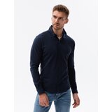 Ombre Men's SLIM FIT shirt in decorative fabric - blue | shoptok.hr