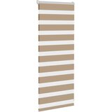Zebra zavjesa Pješčano smeđa 65x100 cm Širina tkanine 60,9 cm Poliester | Shoptok.si