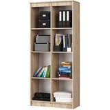 AKORD Regal, 8 Polic, Hrast Sonoma, (5000332496) | Shoptok.si