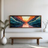 WALLXPERT FAH181-120 Multicolor Decorative Framed MDF Painting | Eponuda.com