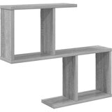  Polica na zidu Siva Sonoma 60 x 12 x 50,5 cm Konstruirano drvo | shoptok.hr