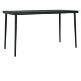  5-dijelni vrtni blagovaonski set s jastucima sivo-crni | shoptok.hr