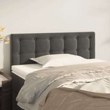  Posteljno vzglavje temno sivo 80x5x78/88 cm žamet, (20735938) | Shoptok.si