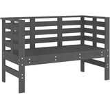  Vrtna klupa siva 111,5 x 53 x 71 cm od masivne borovine | Eponuda.com