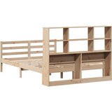 vidaXL Knjižna postelja brez vzmetnice 120x190 cm trdna borovina | Shoptok.si