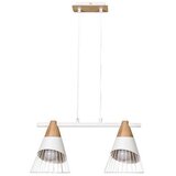 Rabalux 5666 - Luster na sajli ISAAC 2xE27/60W/230V peščana/bela | Eponuda.com