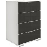 CARRYHOME nočna omarica, siva, bela | Shoptok.si
