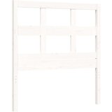  Posteljni okvir z vzglavjem bel 2FT6 trden les | Shoptok.si