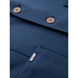 Ombre Men's SLIM knit jacket with subtle texture - dark blue | ePonuda.com