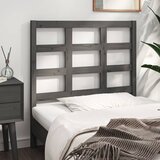  Uzglavlje za krevet sivo 95,5 x 4 x 100 cm od masivne borovine | shoptok.hr