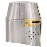  Replika srednjovjekovne križarske kacige LARP srebrna čelična | Eponuda.com