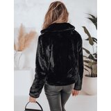 DStreet Płaszcz damski futerkowy GLAMFLUFFY krótki czarny | shoptok.hr