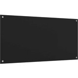 vidaXL Kuhinjska zaščitna obloga 2 kosa črna 80x40 cm kaljeno steklo | Shoptok.si