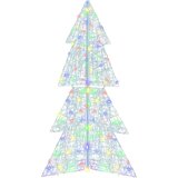 vidaXL Božićno drvce s 160 LED svjetlima Šareni 150 cm Akril | shoptok.hr