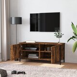 TV ormarić s vratima boja hrasta 102x35x45 cm konstruirano drvo | shoptok.hr