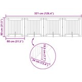  Vrata za pse s postoljem 4 pcs Hrast sonoma 80 x 80 cm | shoptok.hr