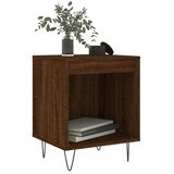  Noćni ormarić smeđa boja hrasta 40x35x50 cm konstruirano drvo | shoptok.hr