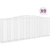  Lučne gabionske košare 9 kom 400x30x140/160cm pocinčano željezo | Eponuda.com