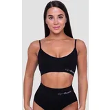 triangle bralette black