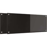 vidaXL Zaščita za kuhinjo Črna 100 x 40 x 0.8 cm kaljeno steklo | Shoptok.si