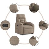 vidaXL Električni naslanjač s funkcijo vstajanja taupe mikrovlakna | Shoptok.si