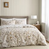 Catherine Lansfield Bela/bež podaljšana posteljnina za zakonsko posteljo 230x220 cm Isadora Floral – | Shoptok.si