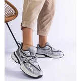 Gemre Silver women's sneakers with chunky sole Colunga | Shoptok.si