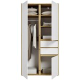Livetastic OMARA S KLASIČNIMI VRATI, bela, hrast artisan | Shoptok.si