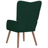  Stolica za opuštanje tamnozelena baršunasta | shoptok.hr