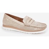EVENTO Boto Women Moccasins Made Of Eco Leather Gold Bralithia | Shoptok.si
