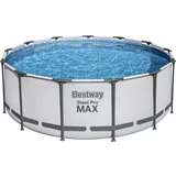 Bestway bazen Komplet Frame Pool Steel Pro MAX™ Ø 396 x 122 cm vklj. filtrirna črpalka