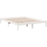  Dugi okvir kreveta bez madraca bijeli 140 x 220 cm od borovine | shoptok.hr