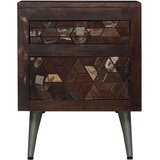 Furnova Nočna omarica iz trdnega predelanega lesa 40x30x50 cm, (21927288) | Shoptok.si